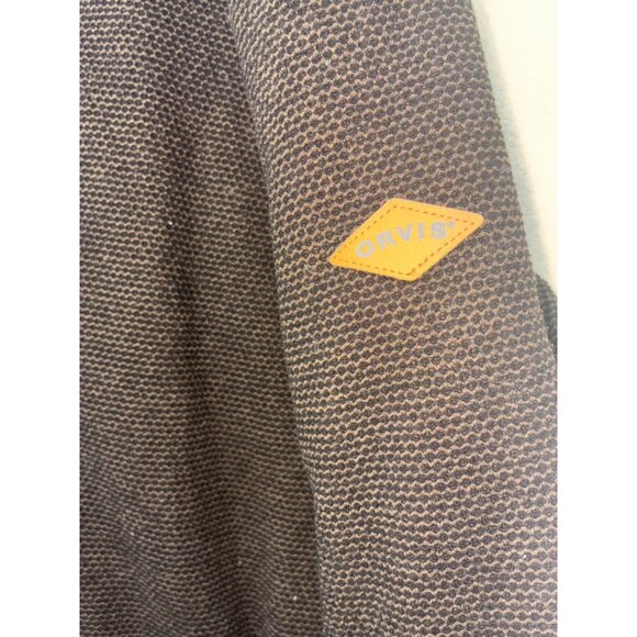 Orvis 1/4 Zip Pullover Fleece Sherpa Lined Sweater Oversized Brown Men Sz XXL .g - Picture 3 of 8